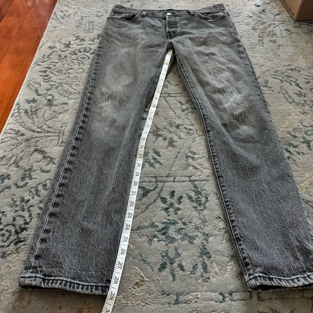 Levi’s 501 Original Gray Straight Leg Jeans - Fits 32x30
